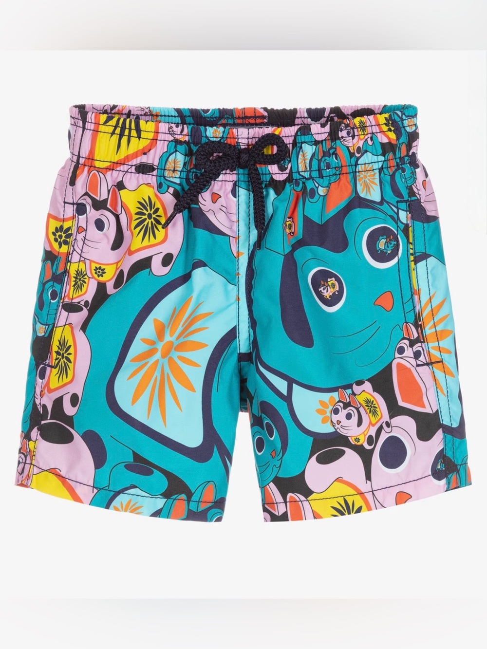 Vilebrequin Boys Japanese Lucky Cat Swim Shorts, Size 8Y